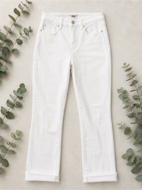 PAIGE Hourglass White High Rise Straight Leg Jeans Women’s 29